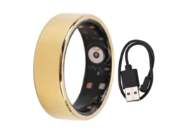 Anel Inteligente de Saúde, Monitor de Sono, Contador de Passos, Dourado, 10.69mm S/MARCA