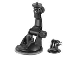 Suporte De Ventosa Para Carro + Adaptador Tripé Câmeras Ação Gopro Hero 7/6/5/4 Sjcam/yi, Modelo: Preto-aquaforge