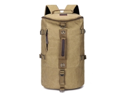 Mochila De Caminhada Cáqui 49x29x32cm, Grande Capacidade, Estilo Militar, Para Transporte E Organização Prática Dos Artigos Indicados
