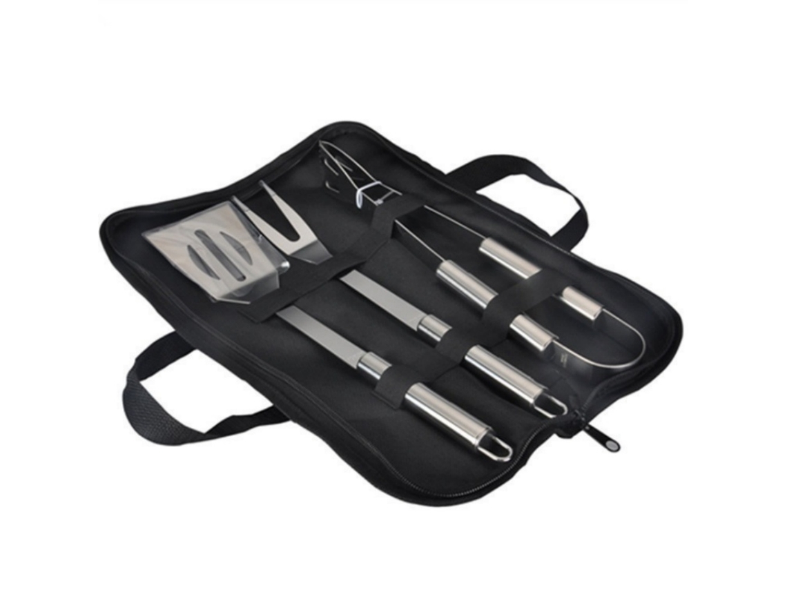 Conjunto de Utensílios para Churrasco MDUG em aço inox