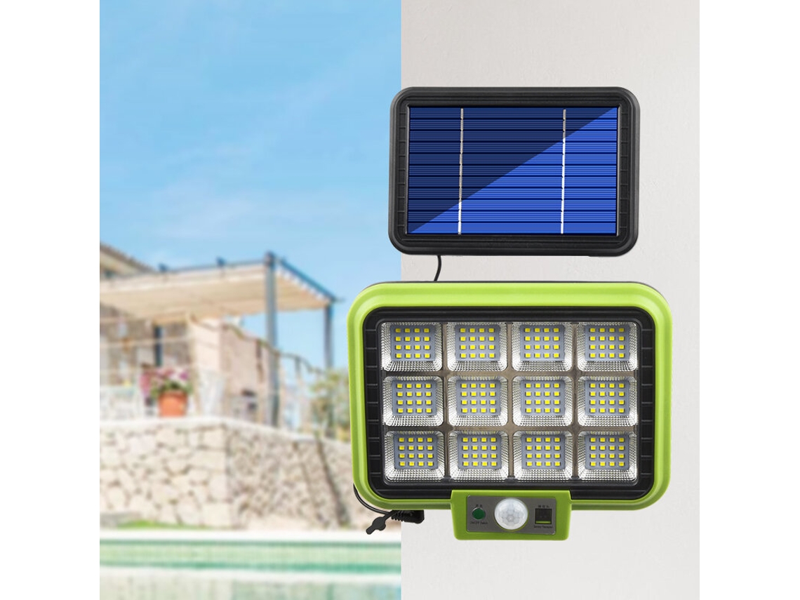 #3-luz De Parede Solar Dividida, Luz De Indução Para Jardim, Iluminação Exterior Impermeável Para Vedações, Luz Para Garagem Residencial