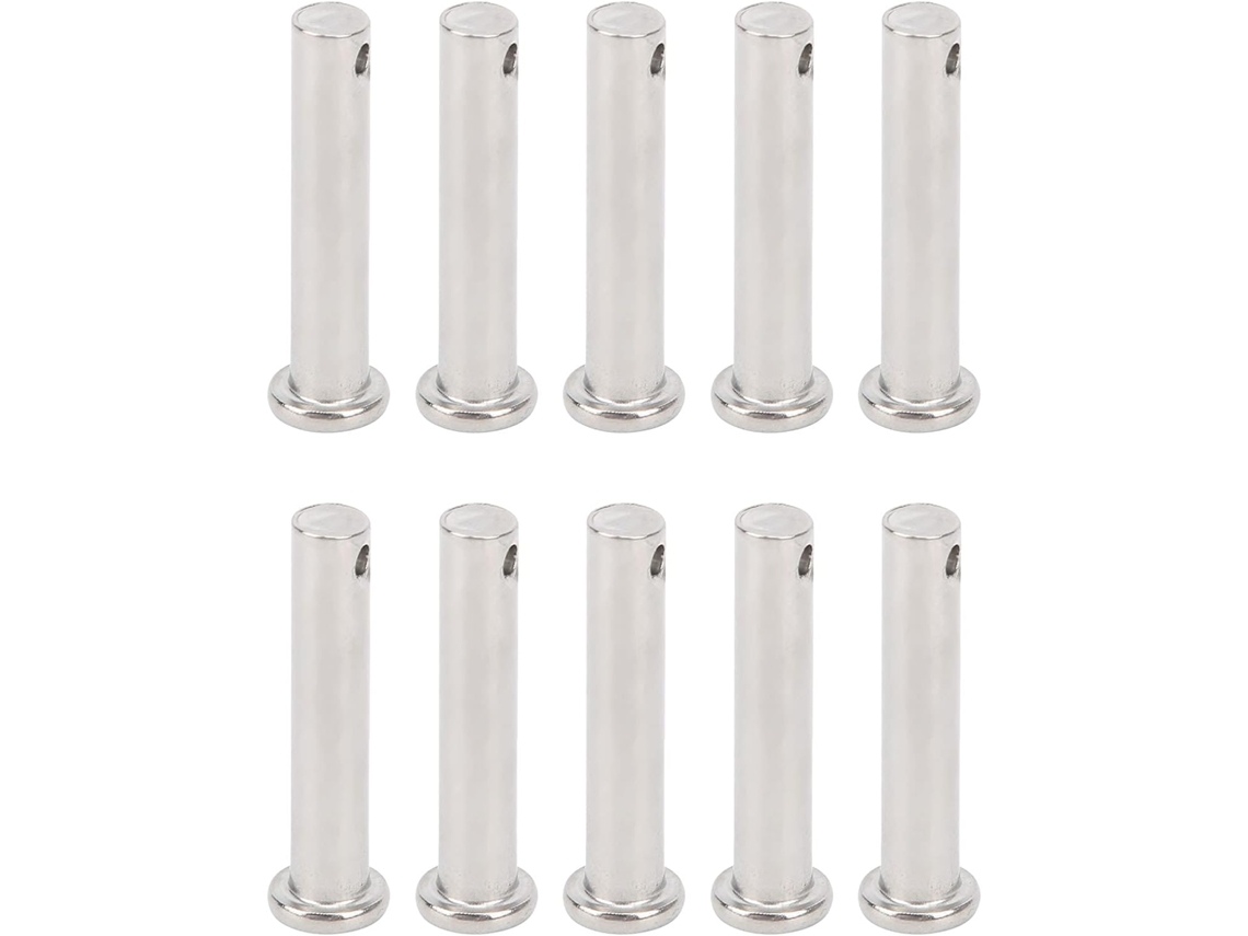 Pino De Aço Inoxidável Lucile Com Superfície Polida, Modelo Linear