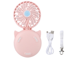 Ventilador Portátil Pequeno EOOCOO (espelho de beleza LED, USB)