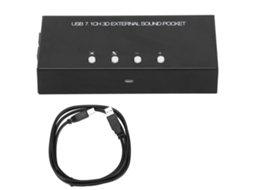 Placa de Som Externa 7.1 LAXISCREED Usb para Pc