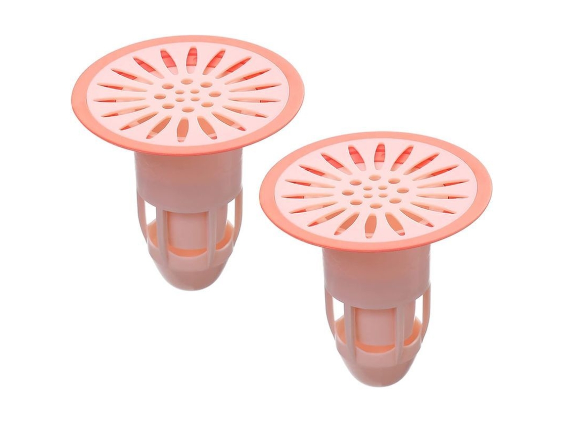 Válvula Antireflujo Para Desagüe De Ducha Tapon De Desagüe Núcleo De Alcantarilla Insertable (rosa-2 Paquetes)