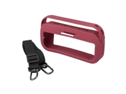 Capa De Silicone Para Alto Falante Portátil, Capa Protetora Com Alça De Ombro Para Alto Falante Compatível Com Bluetooth, Vermelha Olysi Shop