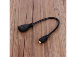Aetheria adaptador Micro Hdmi Macho para Hdmi Fêmea Cabo Extensor 1080p 15cm Plug And Play