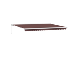 Toldo Retrátil Manual 500x300 Cm Castanho MAISON EXCLUSIVE