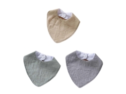 Pacote com 3 panelas de arroz estilosas e práticas para bebês, babadores macios e funcionais para bebês, babadores de algodão para cuspir, babadores