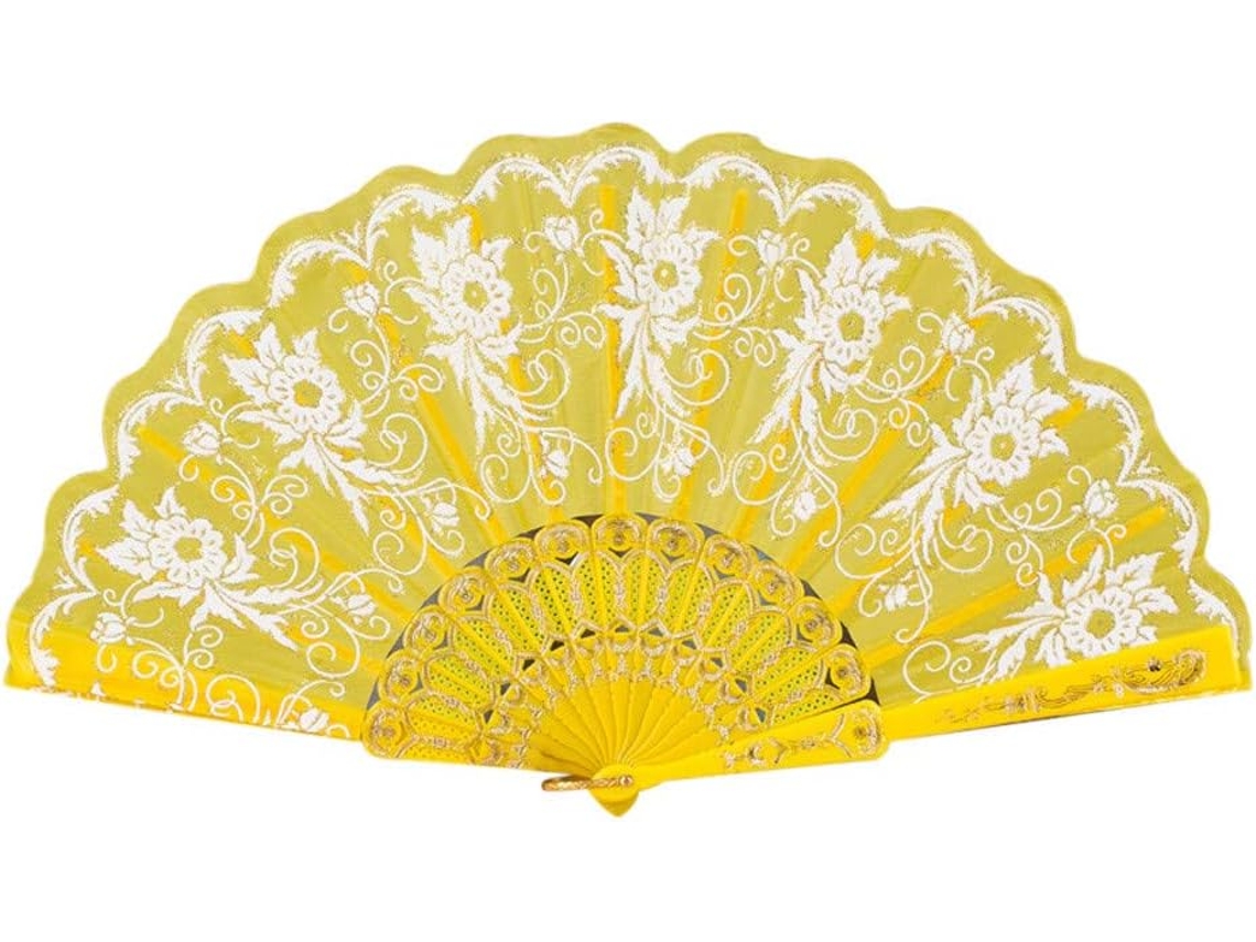 Leque dobrável para dança, estilo chinês, cor aleatória