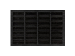 Vidaxl Tapete De Porta Retangular 40x60 Cm Borracha E Fibra De Coco