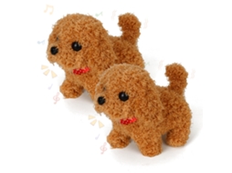 Cachorros Robóticos Interativos, 2 Unidades Realistas. Andam e Latem. Pelúcia com Movimentos e Sons. Presente para Meninos e Meninas de 2 a 7 Anos.