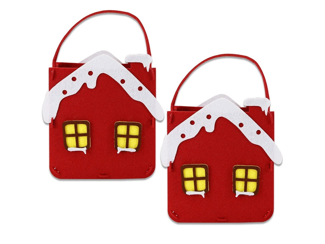 Elysve Sacolas De Feltro Para Presentes De Natal