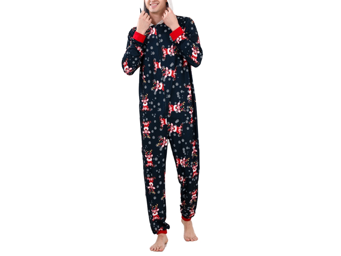 Laxiscreed Pijama De Natal Com Capuz, Bolsos E Floco De Neve Para Crianças De 3-4 Anos