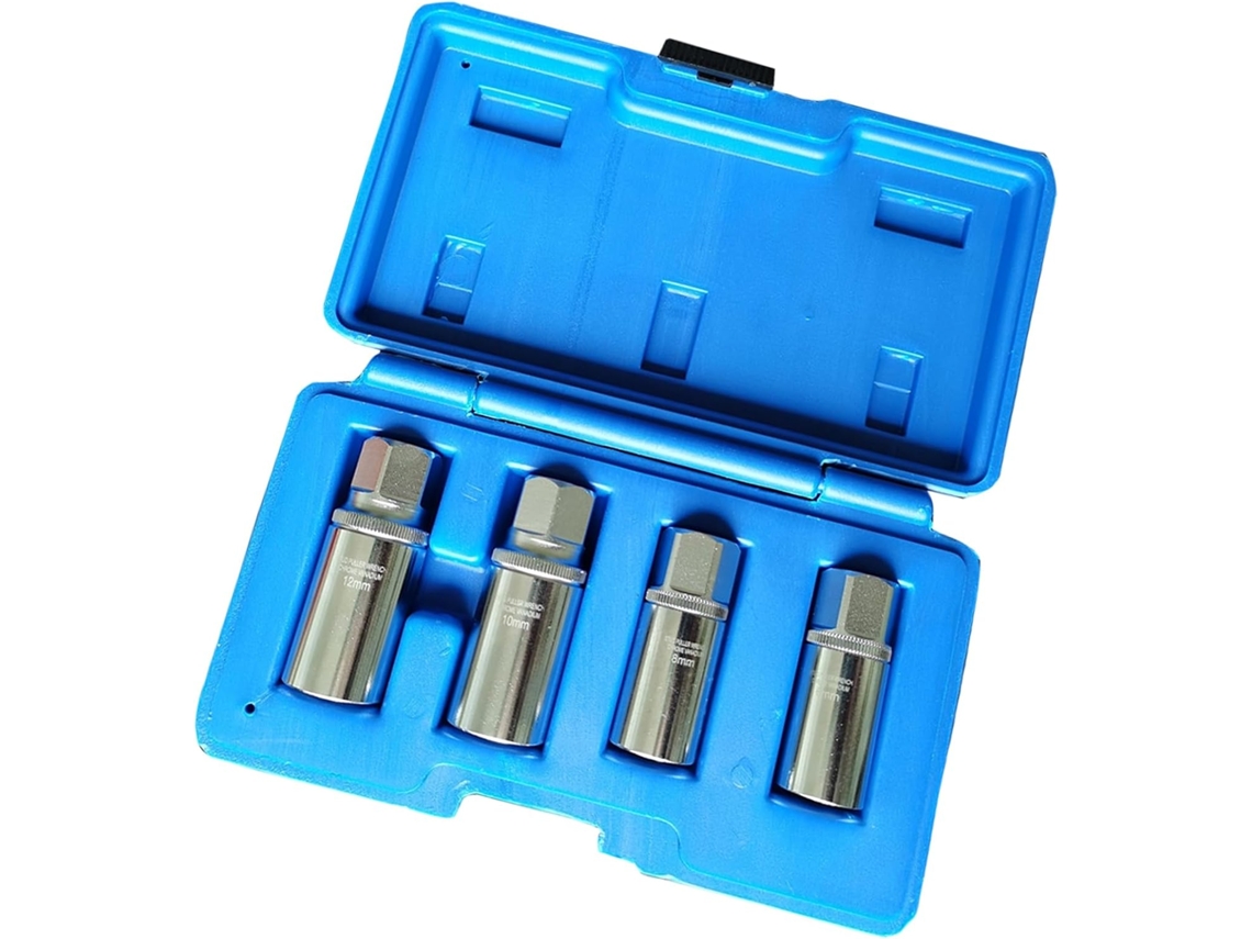 Conjunto De 4 Extratores Parafusos Genéricos Aço Reforçado Para Danificados.