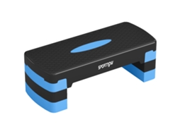 Step Aeróbico Fitness Com 3 Alturas Reguláveis 10/15/20 Cm Com Calços, Superfície Antiderrapante, 68×29×20 Cm, Azul.