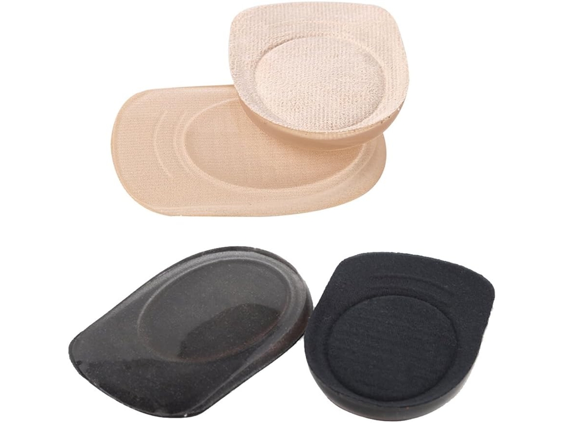 Pares De Calcanheiras Gel Silicone Para Alívio Da Dor Ciática E Lombar, Ideais Para Tênis E Sapatos Baixos