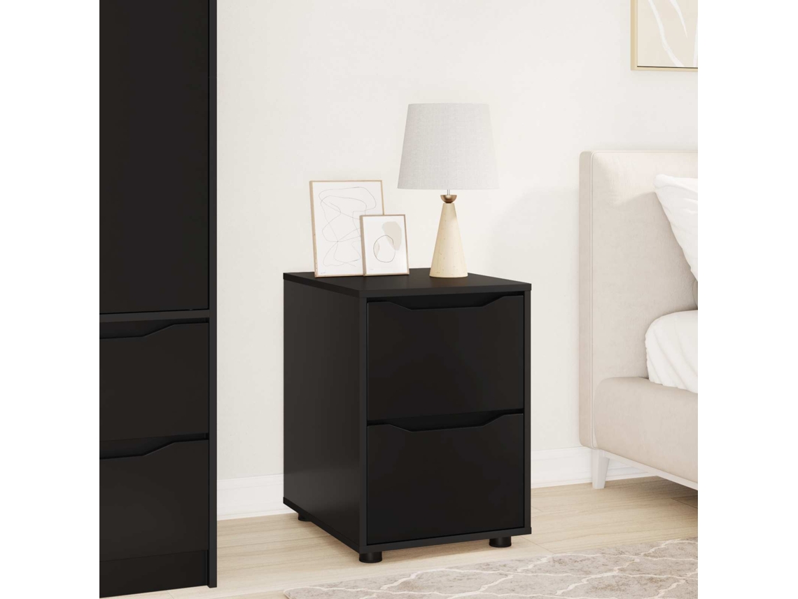 Vidaxl Armário De Arrumação 40 X 48 X 57 Cm Derivados De Madeira Preto