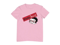 Oculos apresenta Betty Boop. Bonita. Inteligente. Camiseta masculina.