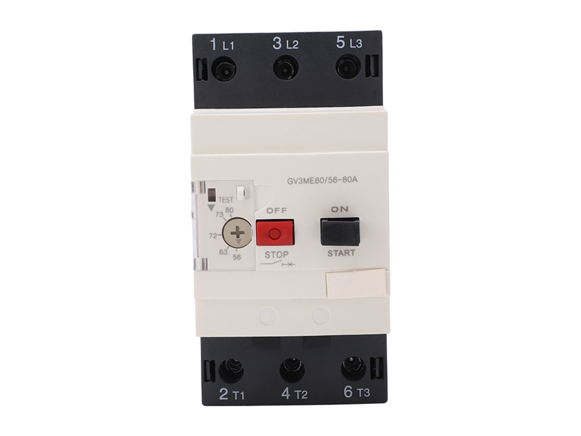 Disjuntor de Motor Tipo Botão com Proteção Térmica e Magnética 56 80a 690v