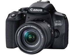 Kit Máquina Fotográfica Reflex CANON EOS 850D + EFS-18-55mm f/3.5-5.6 (APS-C)
