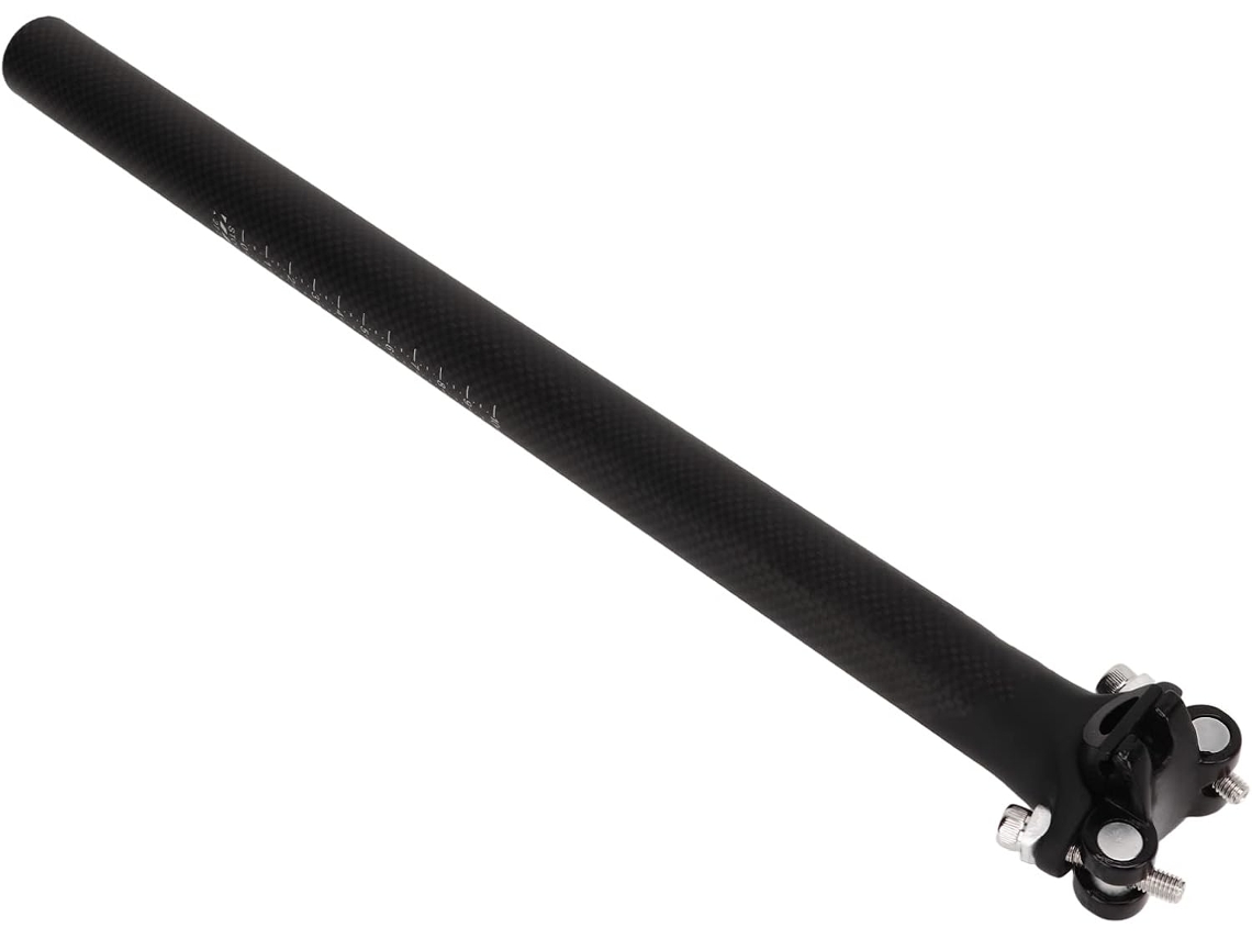 Canote De Selim Em Fibra De Carbono, Tubo De Selim Leve Com Absorção De Impacto Para Bicicletas De E Gokoco