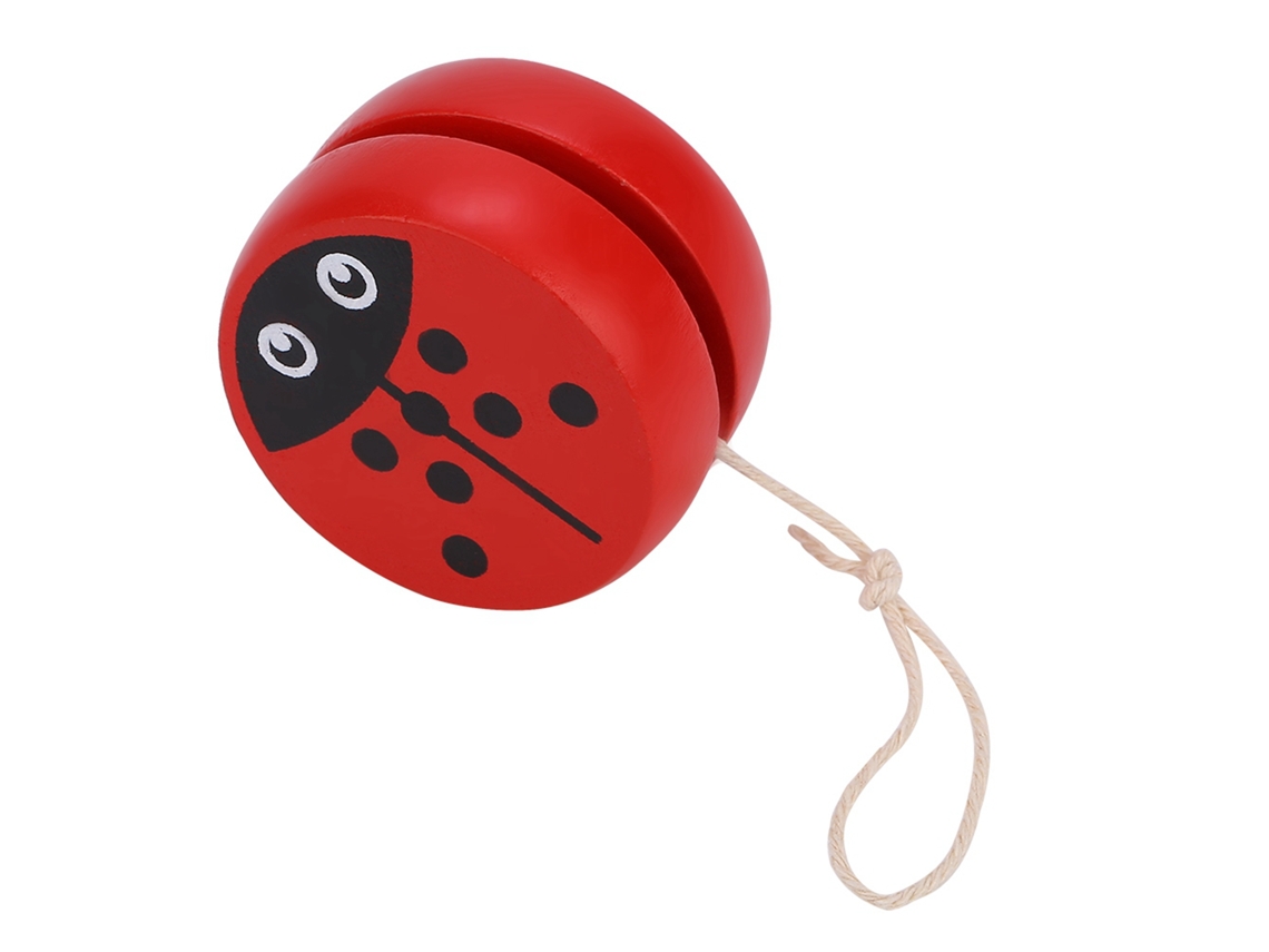 Brinquedo De Yo-yo De Madeira Com Padrão De Cartoon Fofo Para Educação Infantil Criança (besouro)