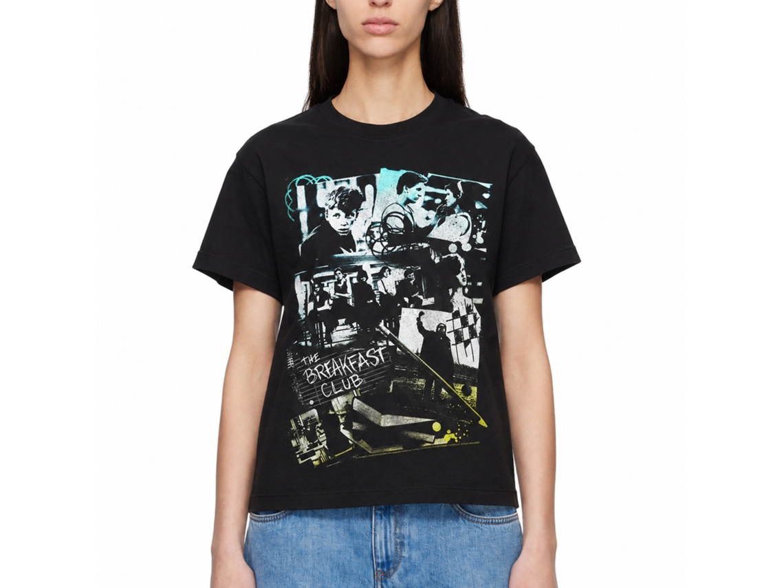 Rockinstone Breakfast Club Movie The Club Black Adult T-shirt Size:m