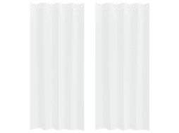 Conjunto 2 Cortina De Voile Vidaxl Branco Poliéster (245 X 140 Cm)