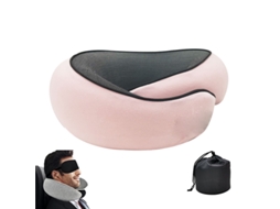 Lurelia Almofada Viagem, Espuma Viscoelástica, Formato U, Apoio Pescoço, Dobrável, Capa Lavável