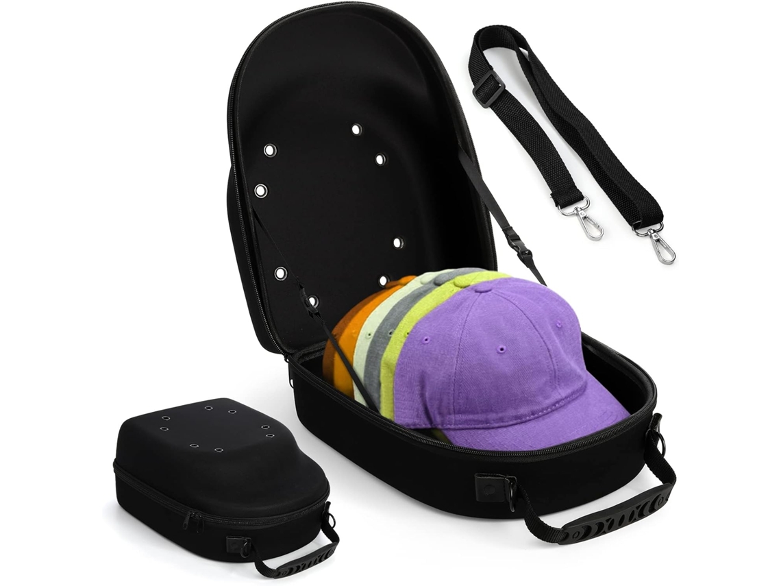 Bolsa BRILVIBERA para Bonés de Beisebol, com Alça, para Viagens, 6 Bonés