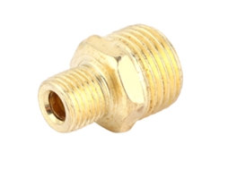 5 Peças De Acessórios De Tubo De Aço Retos Com Rosca Macho Bspt E Conector Rápido (1/4" Bspt Para 1/2" Bspt)