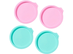 Conjunto de 4 formas redondas de silicone para boliche de 15 cm (6 Polega)