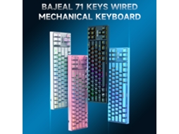 Teclado Mecânico Gamer LAXISCREED Switch Azul Rgb