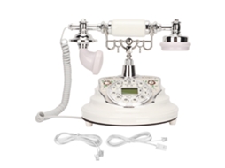Telefone Fixo Retro Decorativo Com Fio