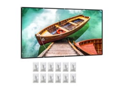 Tela De Projetor 150 Polegadas 16:9 Hd 4k Dobrável Portátil Para Cinema Casa E Exterior