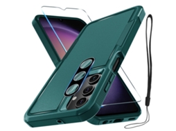 Capa Protetora Completa, Resistente E À Prova De Choque, Protetor De Lente Da Câmera.verde Escuro, Para Samsung A16