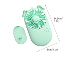 Mini Ventilador Portátil, Pequeno E Silencioso, Recarregável, Para Escritório Ou Mesa.