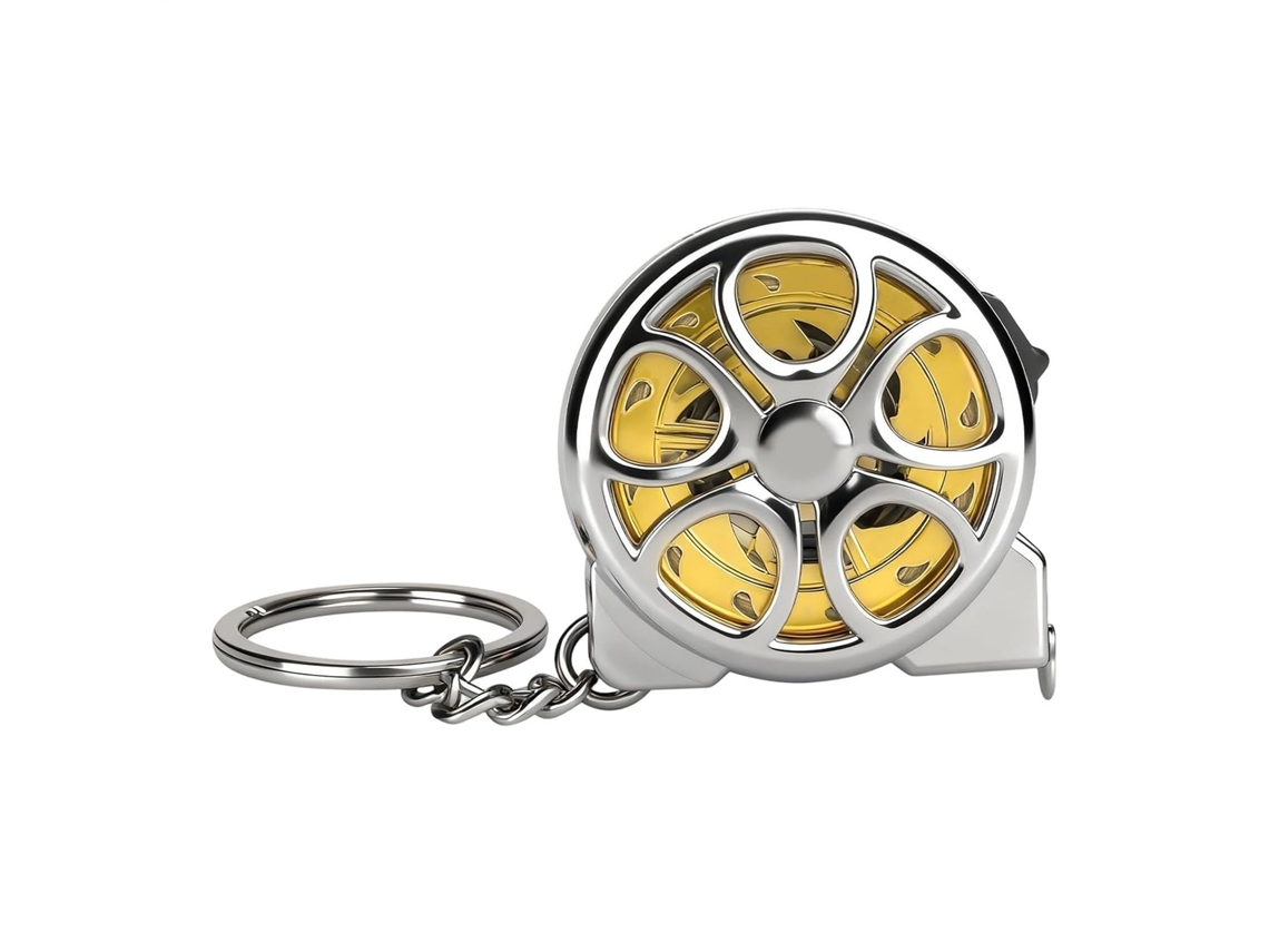 Mini Fita Métrica De Chaveiro, Com Escalas Métricas E Em Polegadas, Mini Retrátil.