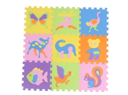 Mali 9 Peças Tapete de Arrastar Eva Infantil Puzzle Educativo Anti derrapante Seguro