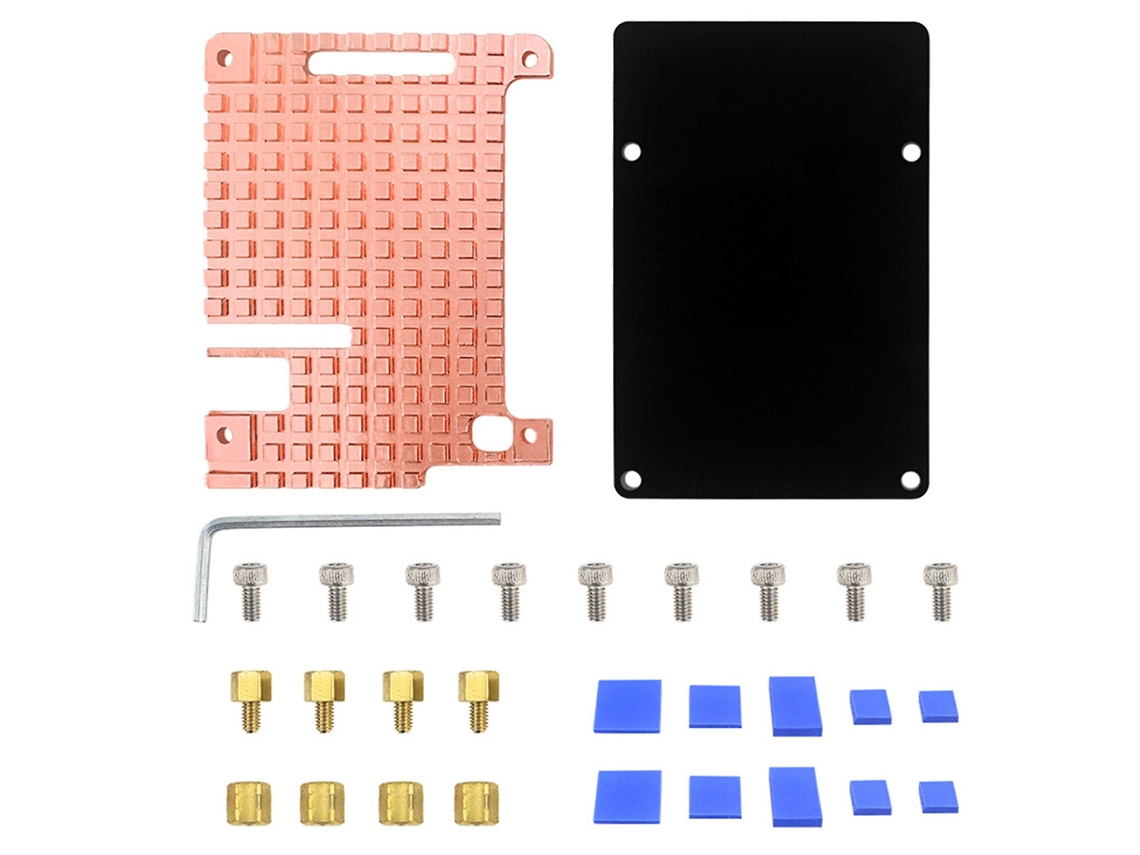 Para Raspberry Pi 4b Ventilador Dissipador De Calor Raspberry Pi Kit De Resfriamento De Dissipador De Calor De Cobre Puro