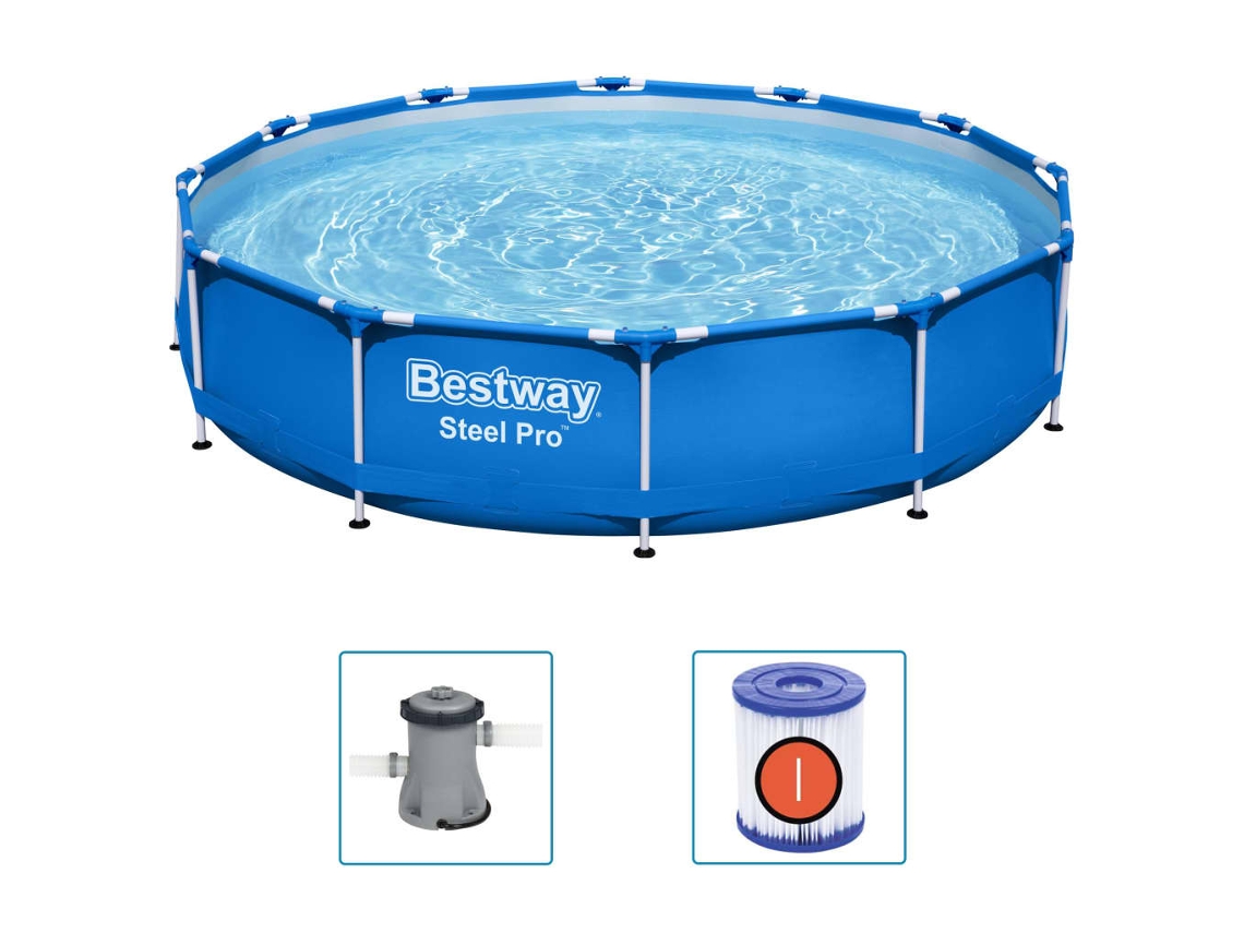Piscina de Estrutura 366x76cm com Bomba BESTWAY 