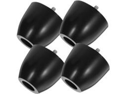 Popetpop Conjunto De 4 Pés Plástico Ajustáveis Para Móveis Com Parafusos Suporte Estável Sofá, Cadeira, Armário E Cama