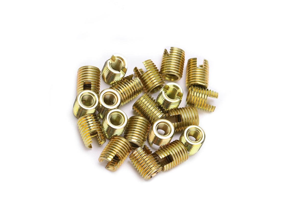 Insertos De Rosca Autoperfurantes Aço Carbono Para Reparo Roscas, 20
