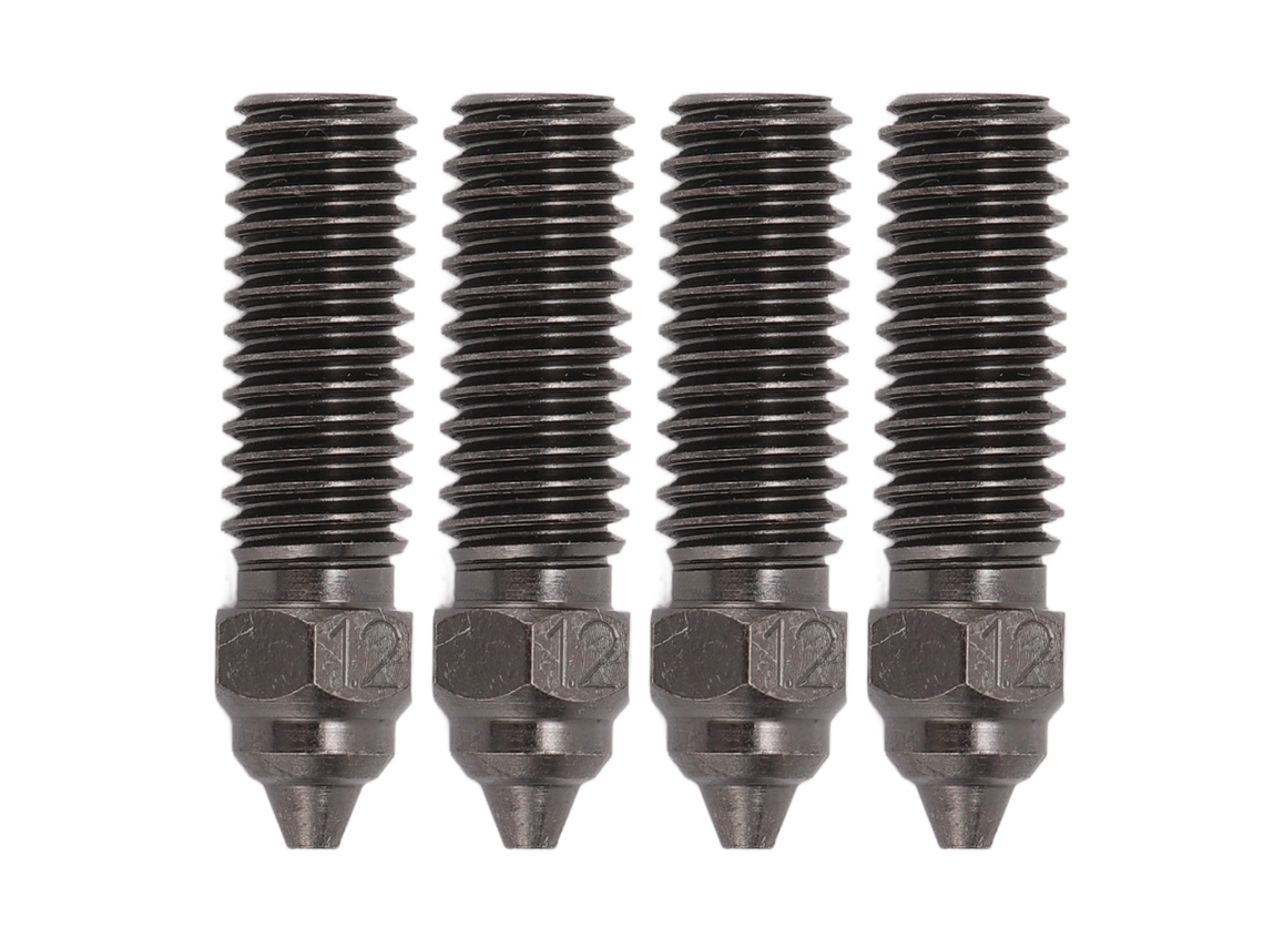 4 Peças De Bicos De Extruder Para Cr K1 Aço Temperado Suave Durável Antibloqueio Bicos De Impressora 3d 1.2mm