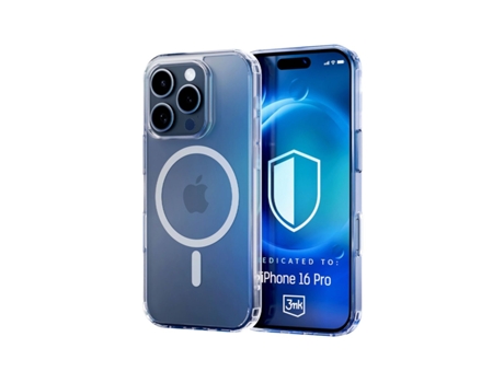 Capa Magcase para iPhone 16 Pro 3MK Transparente