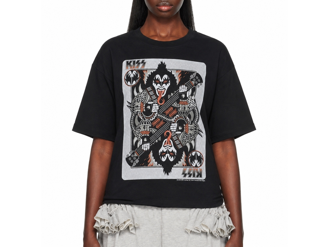 Kiss Ace Of Rock T-shirt Unisex Adults Size:l