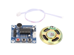 Módulo De Gravação E Reprodução De Voz Isd1820 Com Microfone Alto-falante 10s Controle Arduino