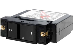 Interruptor BLUE SEA A-Series Flat Rocker Single Pole Circuit Breaker Preto