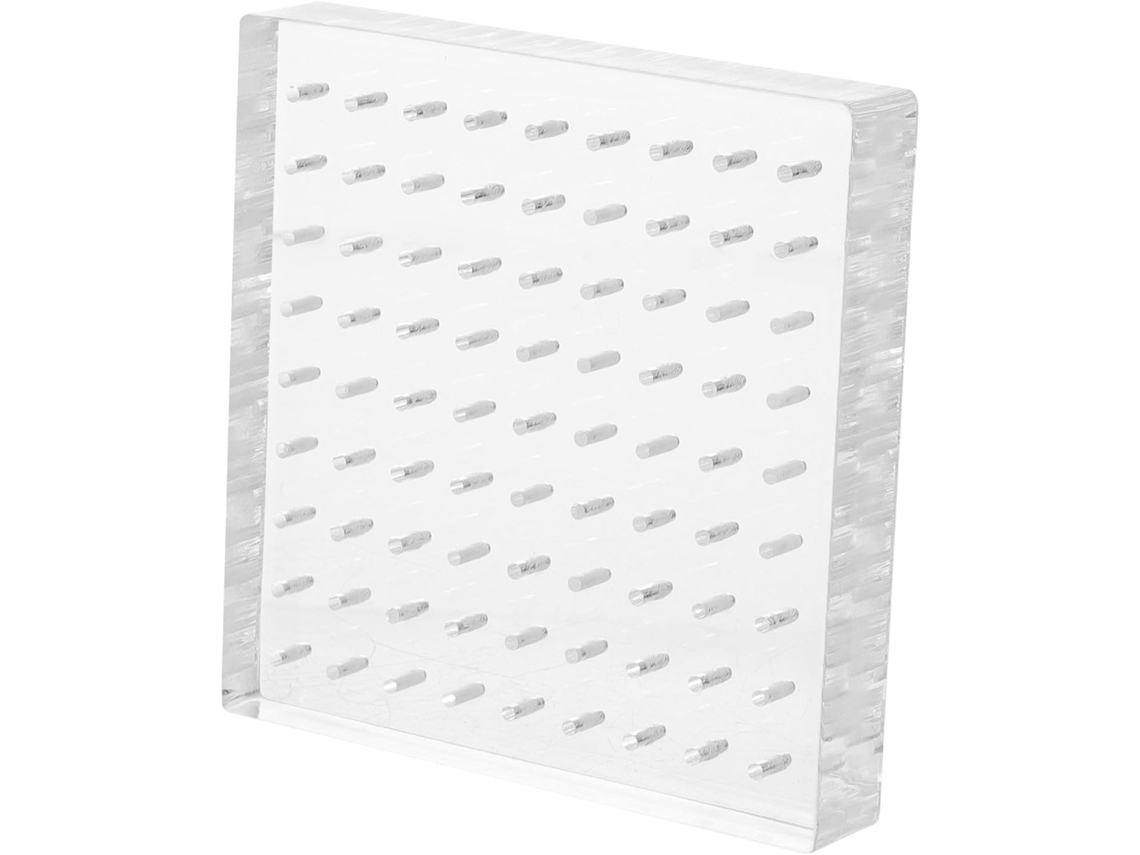 Suporte De Acrílico Transparente Quadrado Artibetter Para Exibição Vidro, Base Compacta Em Acrílico Para Estatuetas E